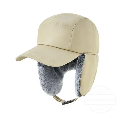 Fleece Lined Trapper Hat with Brim - Image 6