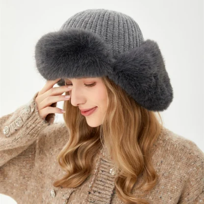 Knitted Trapper Hat for Winter - Image 10