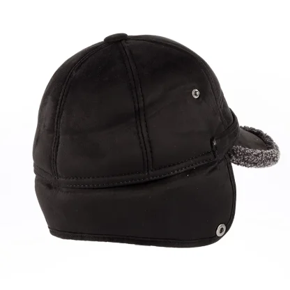 Aviator Hat with Snap Button Ear Flap - Image 7