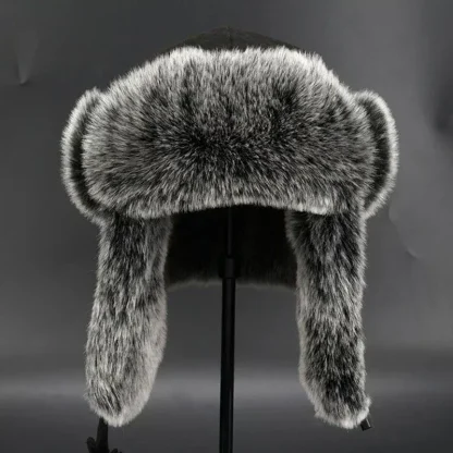 Faux Fur Trapper Hat with Ear Protectors - Image 5