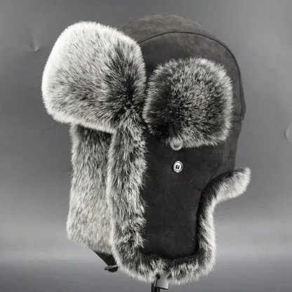 Faux Fur Trapper Hat with Ear Protectors - Image 4