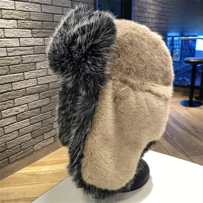 Faux Fur Trapper Hat with Ear Protectors - Image 14