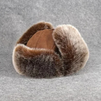 Faux Fur Trapper Hat with Ear Protectors - Image 8