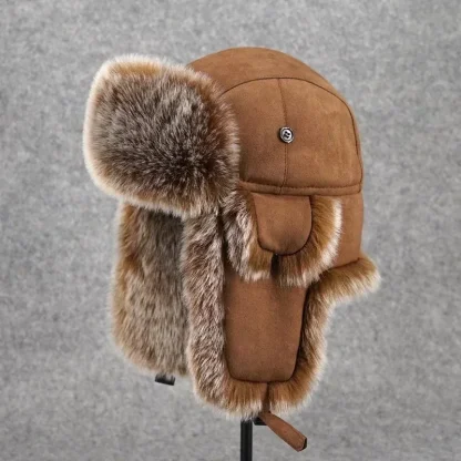 Faux Fur Trapper Hat with Ear Protectors