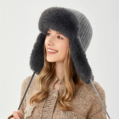 Knitted Trapper Hat for Winter - Image 11