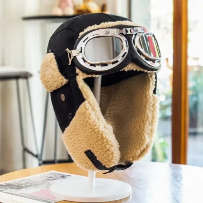 Warm Aviator Hat with goggle