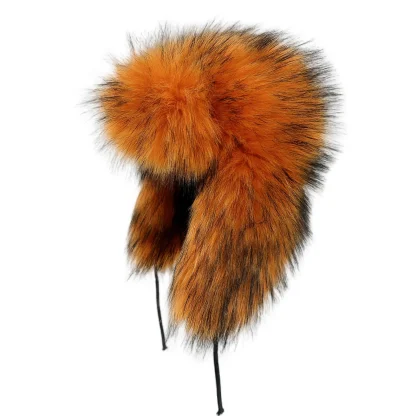 Aviator Hat with Fluffy Faux Fur - Image 5