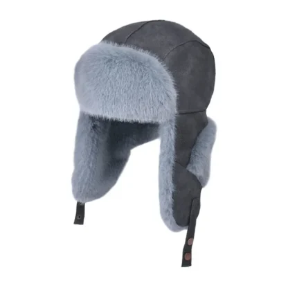 Snap Button Ear Flap Trapper Hat - Image 5