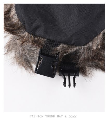 Faux Fur Ushanka with Buckled Ear Flaps - Image 15