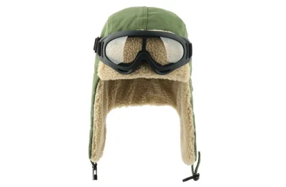 Windproof Warm Aviator Hat with Goggle - Image 11