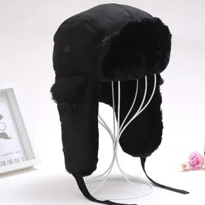 Thick Warm Trapper Hat with Lace-up - Image 3