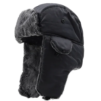 Unisex Ushanka with Buckled Ear Flaps - Image 2