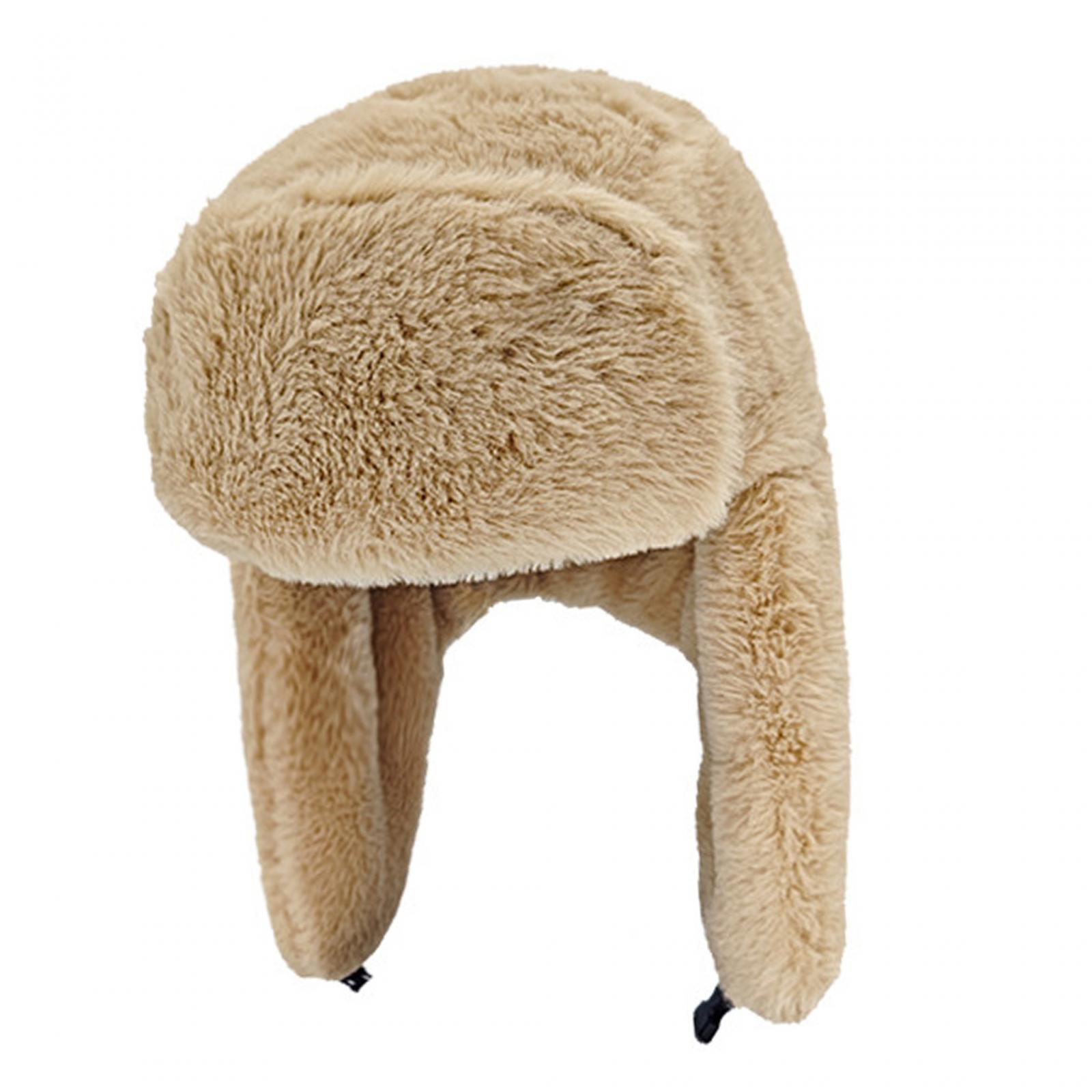 Winter Trapper Hats Ear Flaps Snow Plush Ski Thermal Hat Winter Warm Hat Bike Skating Keeping Warm Running Motorcycle