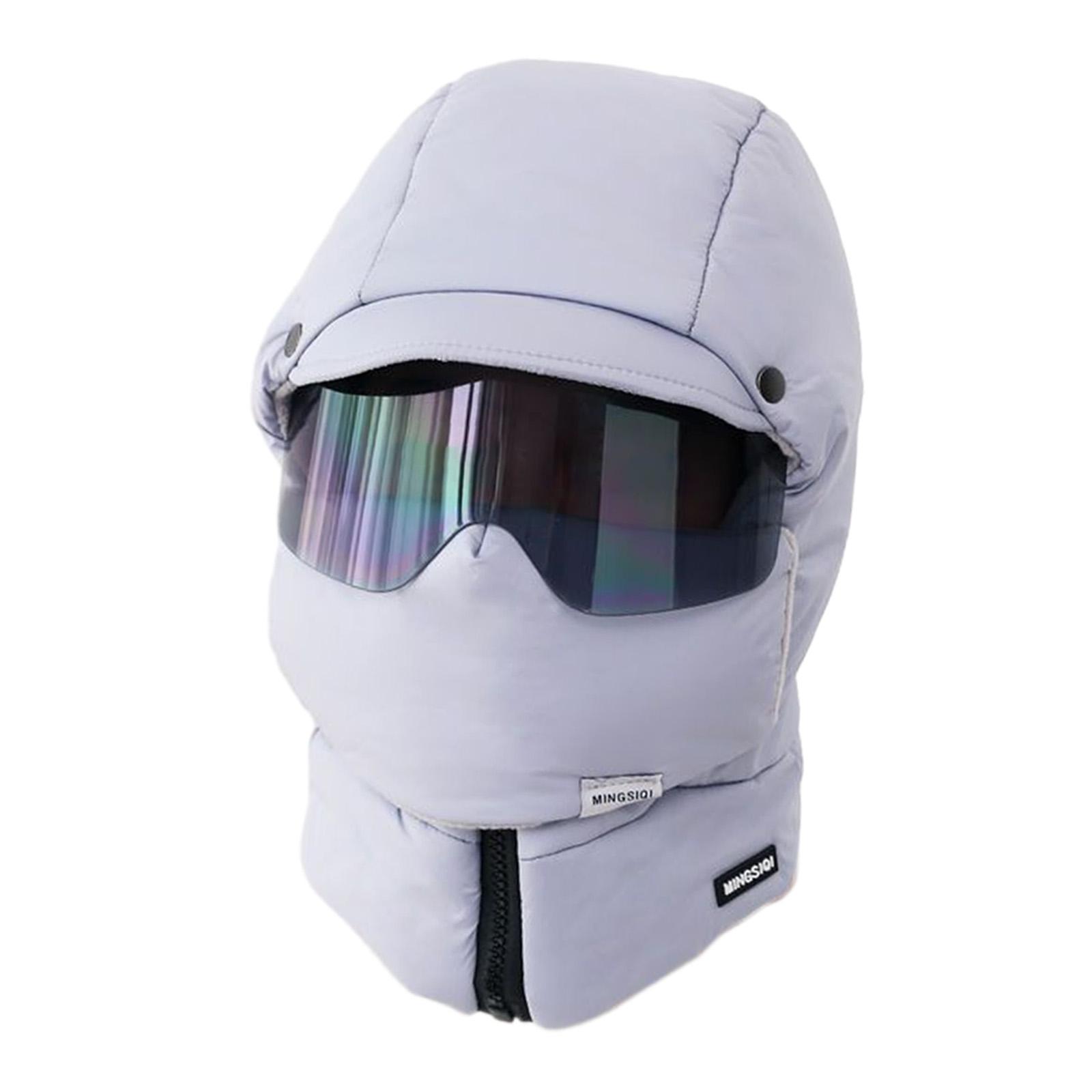 Trapper Hat Fashionable Thermal Neck Protection Windproof Mask Women Men Winter Hat for Motorcycle Outdoor Hiking Skiing Biking