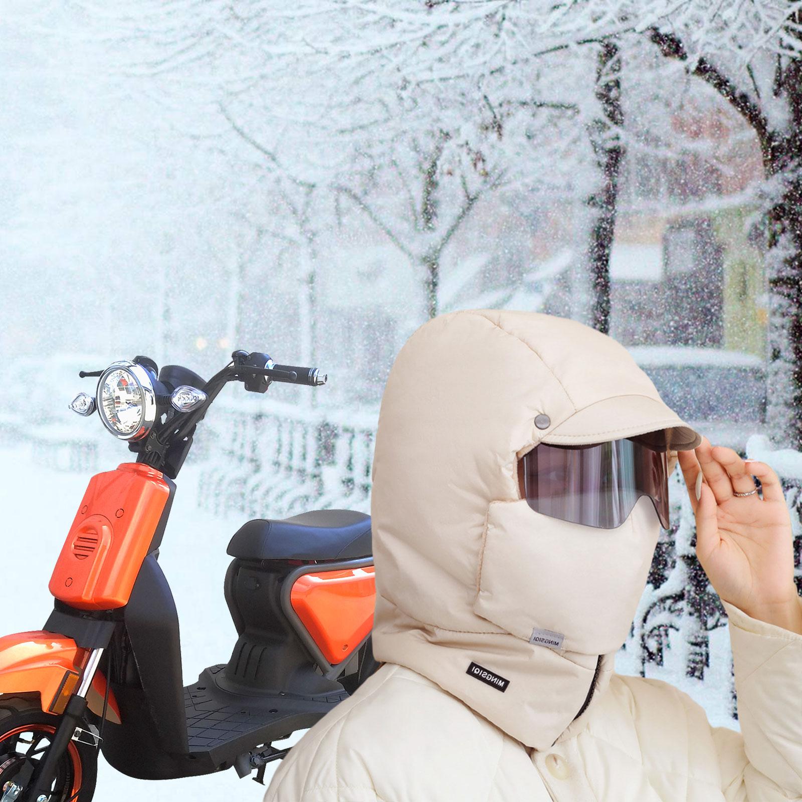 Trapper Hat Fashionable Thermal Neck Protection Windproof Mask Women Men Winter Hat for Motorcycle Outdoor Hiking Skiing Biking