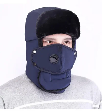 Cozy Trapper Hat with Mouth Cover - Image 10