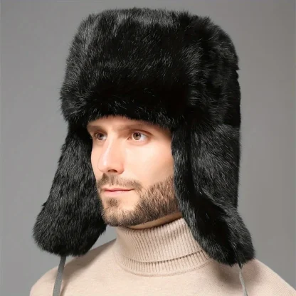 Thicken Ushanka with Adjustable Ear Flaps - Image 4