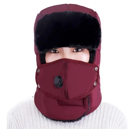 Cozy Trapper Hat with Mouth Cover - Image 9