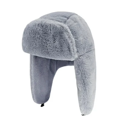 Thermal Trapper Hat with Solid Color - Image 3