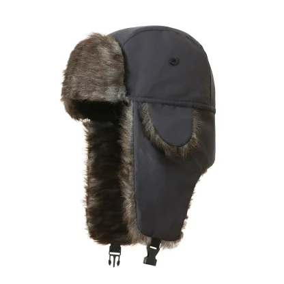 Faux Fur Ushanka with Buckled Ear Flaps - Image 11