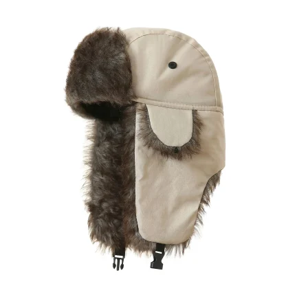 Faux Fur Ushanka with Buckled Ear Flaps - Image 10