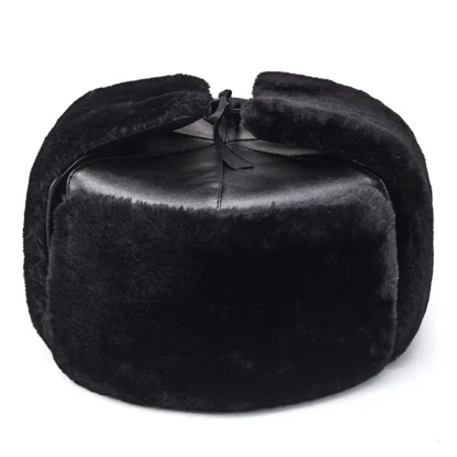 Thick Lining Flat Top Aviator Hat - Image 7