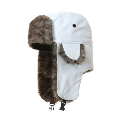 Faux Fur Ushanka with Buckled Ear Flaps