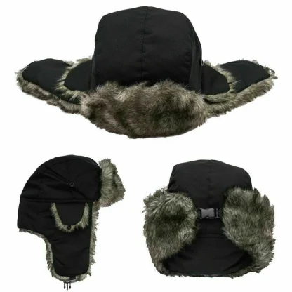 Casual Unisex Ear Flaps Trapper Hat - Image 3