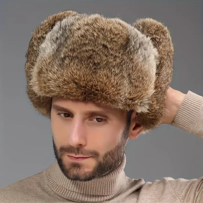 Thicken Ushanka with Adjustable Ear Flaps - Image 3