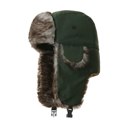 Faux Fur Ushanka with Buckled Ear Flaps - Image 8