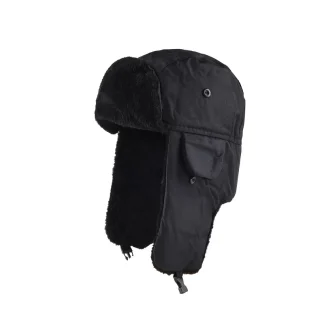 Foldable Ear Flaps Trapper Hat with Buckle