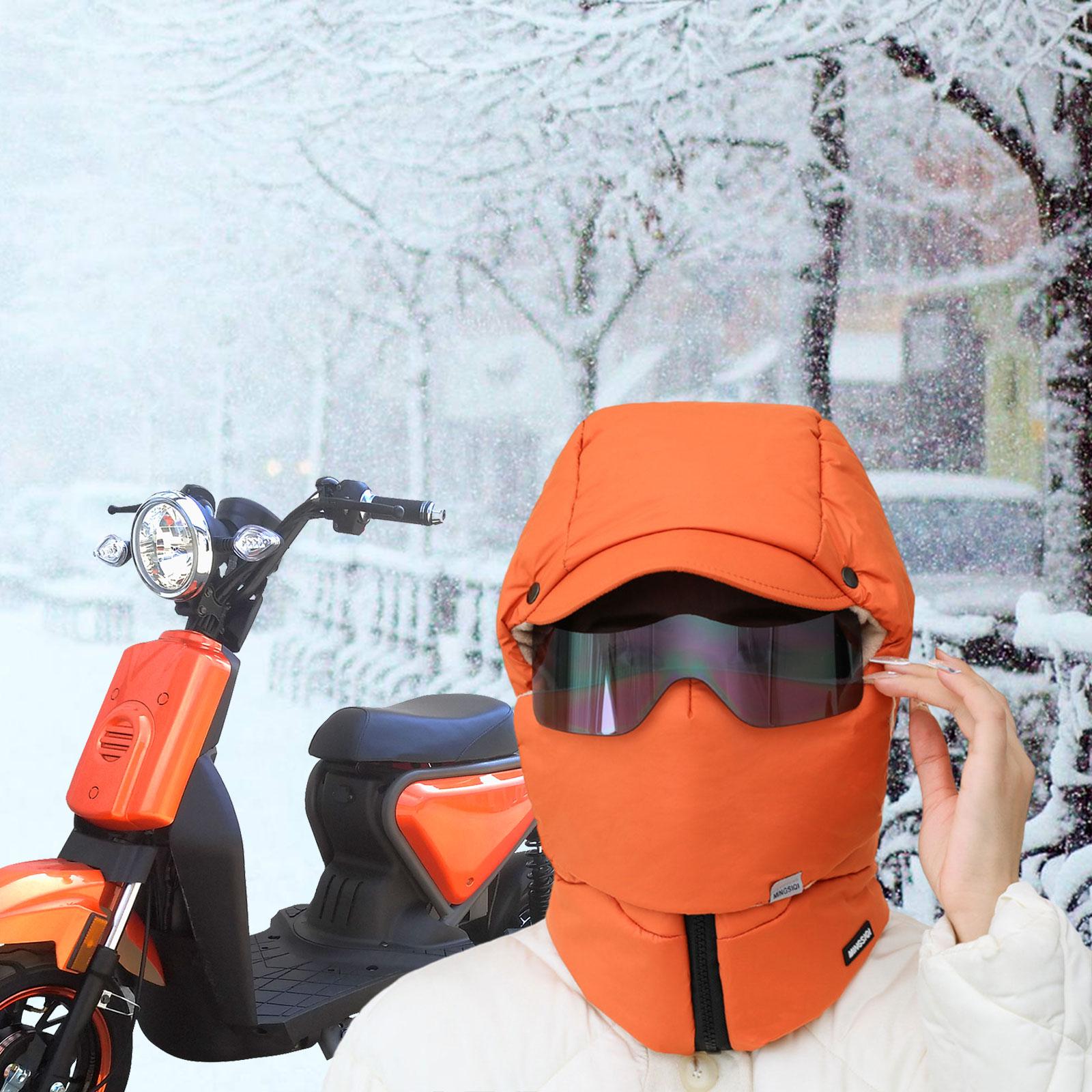 Trapper Hat Fashionable Thermal Neck Protection Windproof Mask Women Men Winter Hat for Motorcycle Outdoor Hiking Skiing Biking